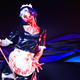 Illustration for article titled Controversial Game Brought to Life With Tight Rubber, a Nice Lady and Fake Blood